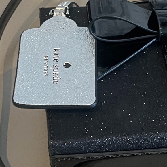 NWT Kate spade BLACK Wrapping Party Gift Box crossbody (K5998) - Picture 10 of 11